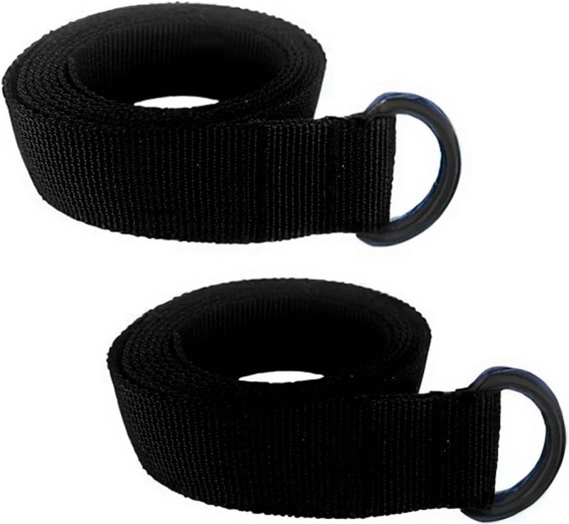 GRSECPO Web Football Belt with Two Stainless Steel D Rings 52" Football Pants Belt for Men Women Kids Youth Boys Girls - Image 1